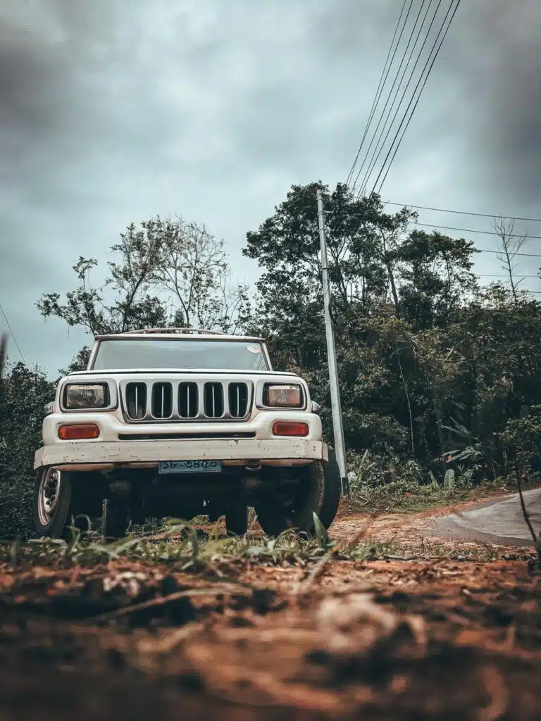 Jeep on a rainforest trail in Bandarban, Bangladesh Tours