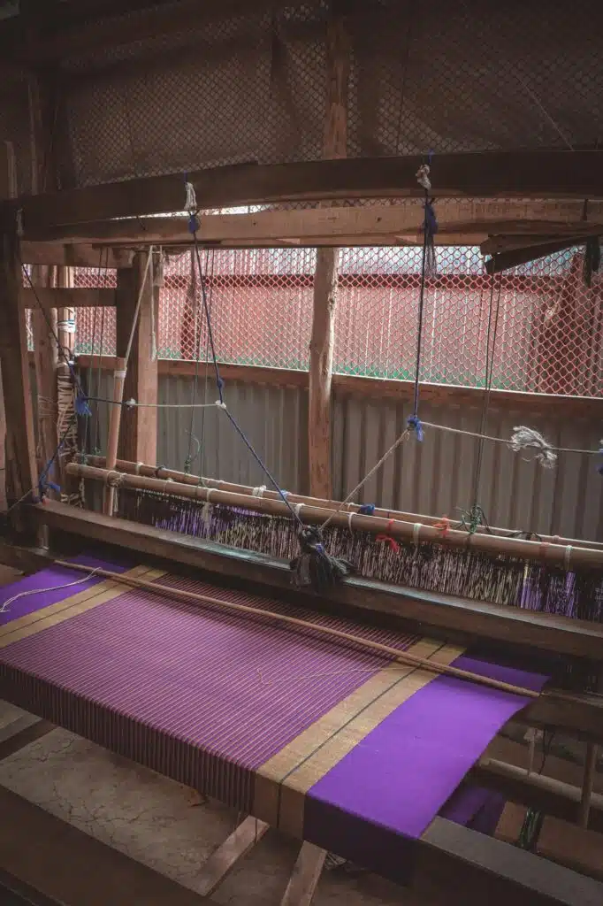 Traditional handloom weaving in a Bangladeshi village, bangladesh tours